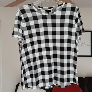 WhoWhatWear Gingham Printed Blouse